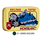 Pack 3 Anilinas Montblanc® Cajita Dorada Color 21. Verde Oscuro Pack 3 1