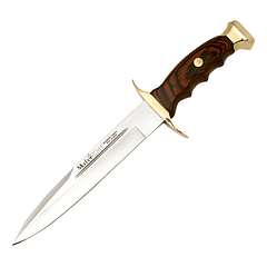 Cuchillo Muela Para Caceria Bowie Bw19 Color Café