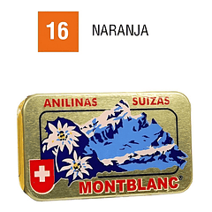 Pack 3 Anilinas Montblanc® Cajita Dorada Color 16. Naranja Pack 3