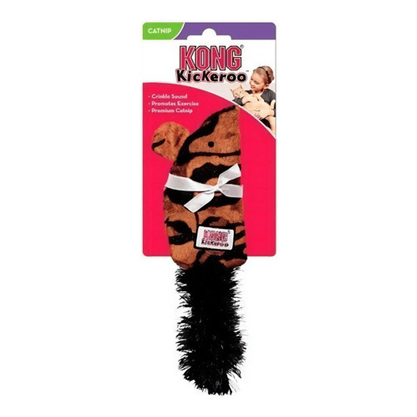 Kong Kickeroo Mouse Juguete Para Tu Gato Color Raton Rayas 