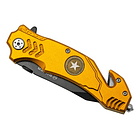 Navaja Magnum By Boker Army Rescue 01ll471 Color Amarillo 2