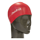 Gorra Silicona Natacion Hydro Pileta Gorro Latex Optimo Calce Unisex + Estuche Color Rojo Diseño De La Tela Liso Tamaño Adulto 1