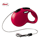 Flexi New Classic Xs Cordón 3 Mts Azul Color Rojo 1