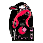 Flexi New Classic Xs Cordón 3 Mts Azul Color Rojo 8
