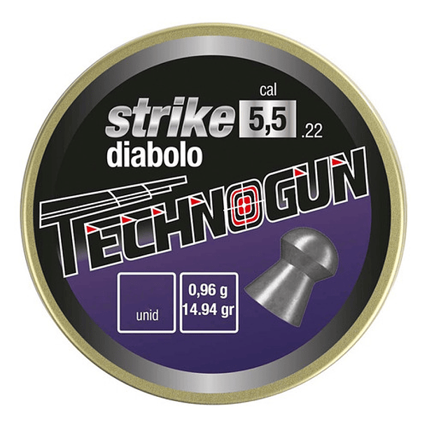 Technogun Strike Diabolo 5.5 Mm 14.94gr 125 Pcs 