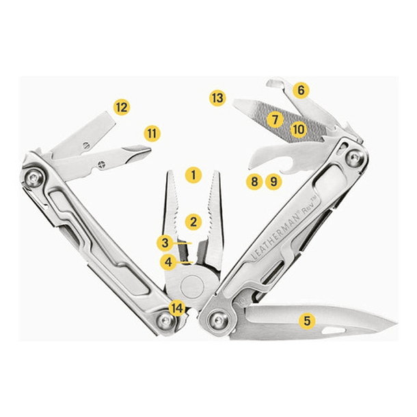 Leatherman Multiherramienta Rev Box S/ Funda #832130 2