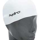 Gorra Silicona Natacion Hydro Pileta Gorro Latex Optimo Calce Unisex + Estuche Color Blanco Diseño De La Tela Liso Tamaño Adulto 4