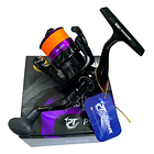 Carrete Spinning Pioneer Tackle Astute 1000 C/multifilamento Color Negro Lado De La Manija Derecho/izquierdo 1