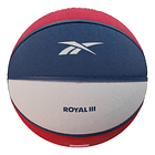 Pelota De Básquet Reebok Basquet Royal 3 Nº 7 Color Navy/red/white Para Competencia De Interior 3