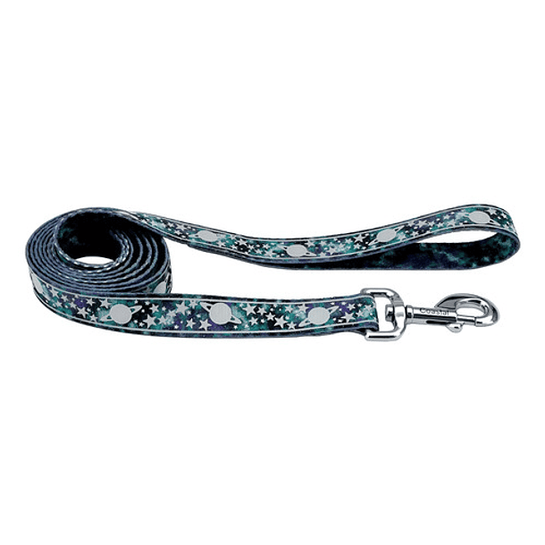 Correa Para Perros Coastal Lazer Brite Reflectiva Talla M Color Galaxy 