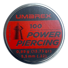 Postones Umarex 5.5mm Power Piercing 100 U/ 0.89g (13.73gr) 3