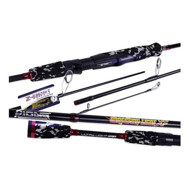 Caña Pioner Crossfire Ligth Xf 1.95mt Ul 2- 10g Color Negro 