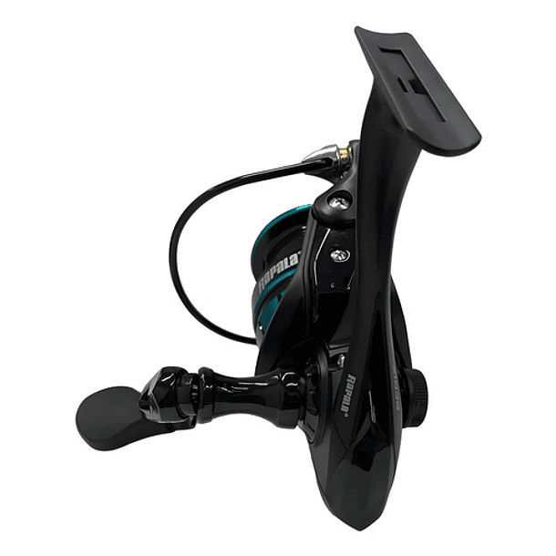 Molinete Begix 3000 Con 6 Rodamientos, Color Rapala, Negro, Lado De La Manivela Derecha/izquierda 4