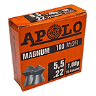Postones Apolo Magnum (caja Roja) 5.5mm 15gr 5x100u 1