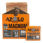 Postones Apolo Magnum (caja Roja) 5.5mm 15gr 10x100u 3