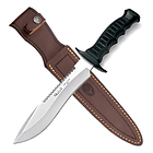 Cuchillo Muela 85-181 Hoja 18cm Caucho Funda España Color Plateado 1