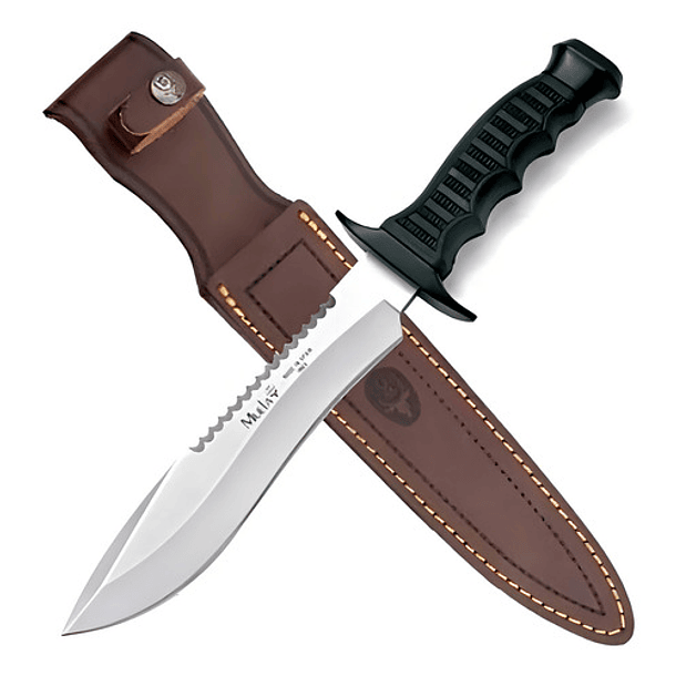 Cuchillo Muela 85-181 Hoja 18cm Caucho Funda España Color Plateado 1