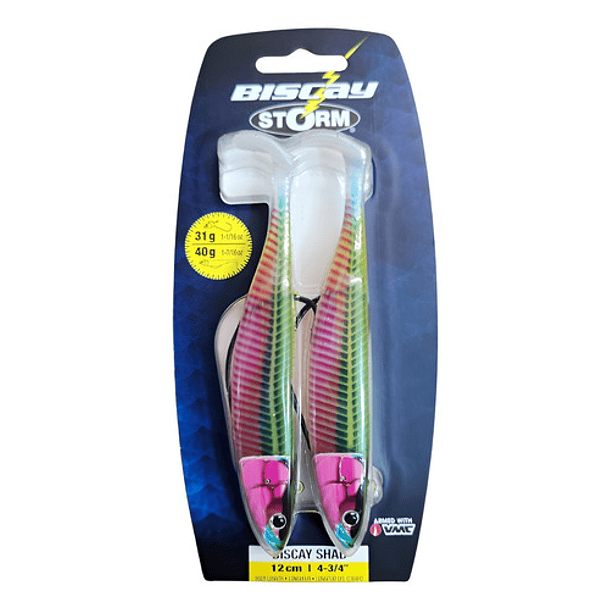 Señuelo De Pesca Storm Biscay Shad 12cm - 40g Color Ssdl 