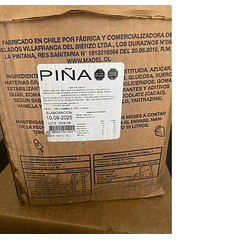 Caja de Helado de 10 lts de piña 