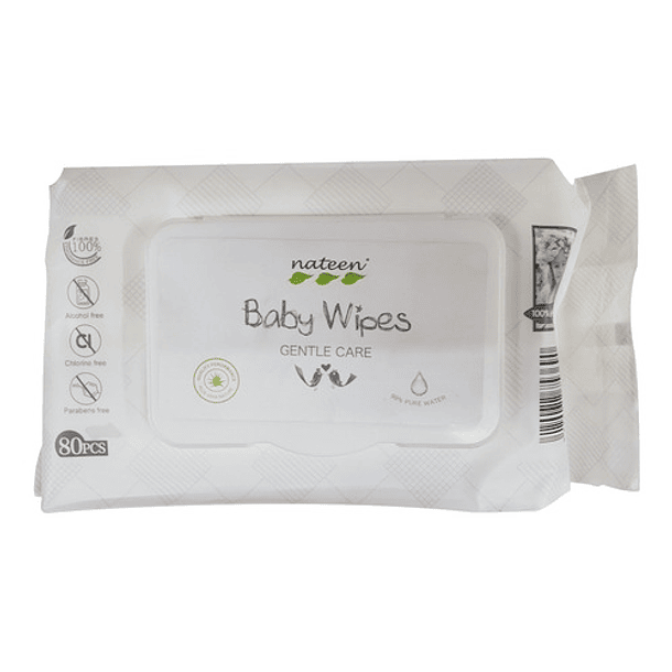 Caja Toallitas Húmedas nateen 80 Unidades Nateen Base Agua 1
