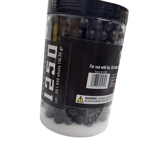 BALIN DE GOMA BEEMAN PISTOLA BP50 12.7 MM 500 UNID 1