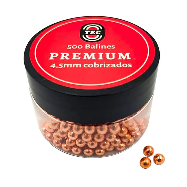 1.000 Balines Tec 4.5 Mm Cobrizados Máxima Calidad 