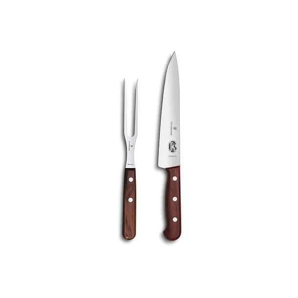 Set Asado 2 piezas Mango de madera 5.1020.2G 