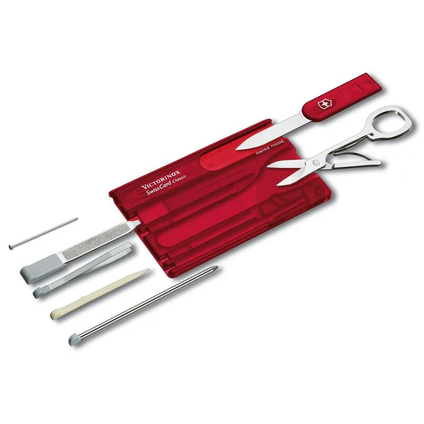  Victorinox SwissCard Classic Rojo Transparente 0.7100.T 1