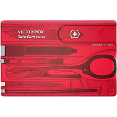  Victorinox SwissCard Classic Rojo Transparente 0.7100.T