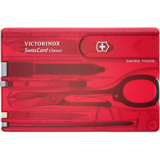 Victorinox SwissCard Classic Rojo Transparente 0.7100.T 2