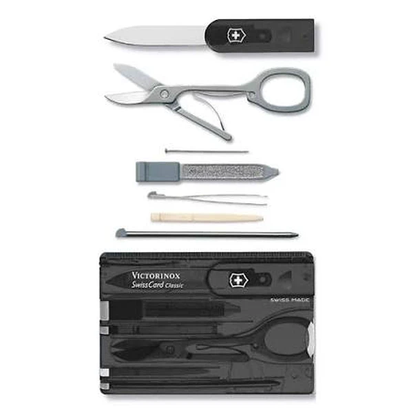 Victorinox Swisscard Classic Negro Transparente 0.7133.T3 1
