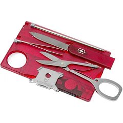 Victorinox Swisscard Lite Rojo Transparente 0.7300.T