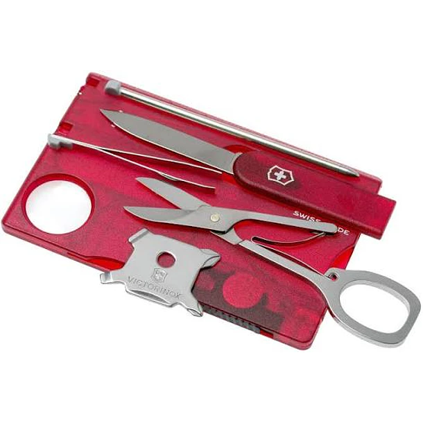 Victorinox Swisscard Lite Rojo Transparente 0.7300.T 1