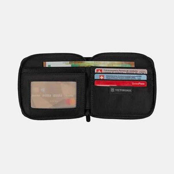 Billetera Victorinox Zip-Around (Modelo 610395) negro 2