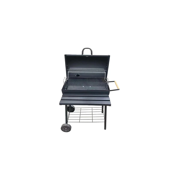 Parrilla de Acero con Tapa y Ruedas BBQ Time 1