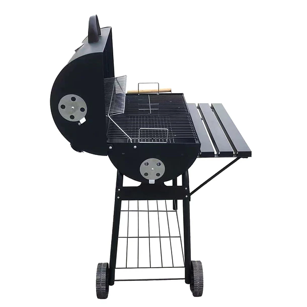 Parrilla de Acero con Tapa y Ruedas BBQ Time 2