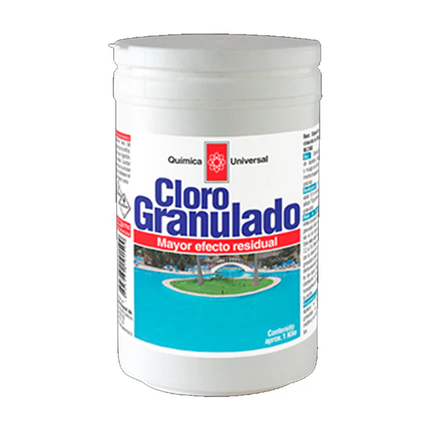 3 Envases de Cloro Granulado Pote de 1kg 