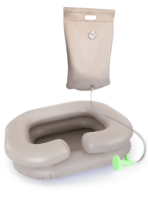 LAVA PELO PORTATIL INFLABLE CON DUCHA