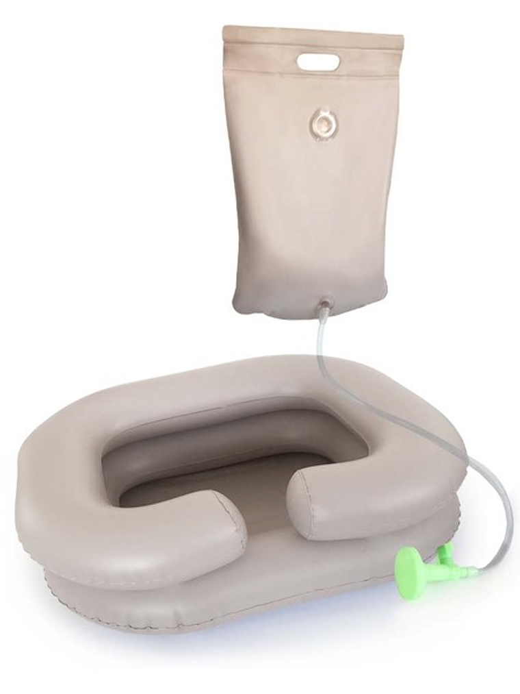 LAVA PELO PORTATIL INFLABLE CON DUCHA 1