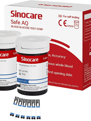 Tiras Reactivas SINOCARE Safe AQ 50 uni