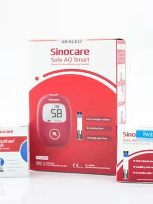 Glucómetro SINOCARE Safe AQ (Rojo)