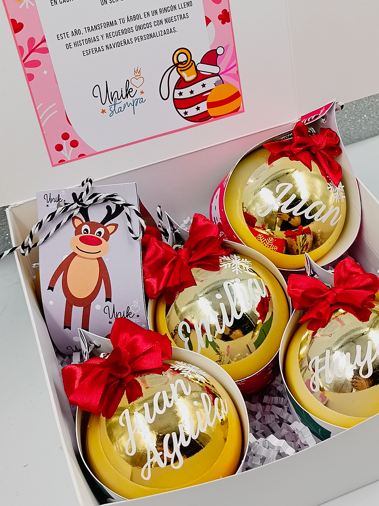 Esferas navideñas Personalizadas 1