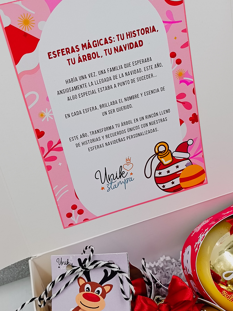 Esferas navideñas Personalizadas 3