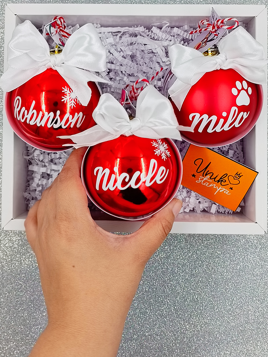 Esferas navideñas Personalizadas 4