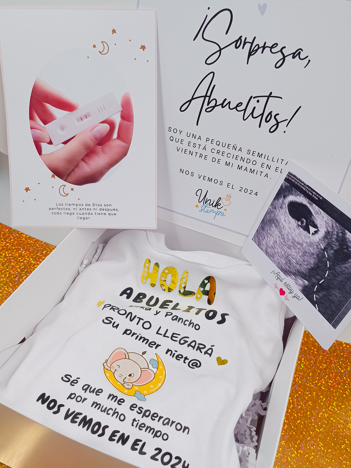 Baby Reveal – Caja de anuncio de embarazo personalizada 1
