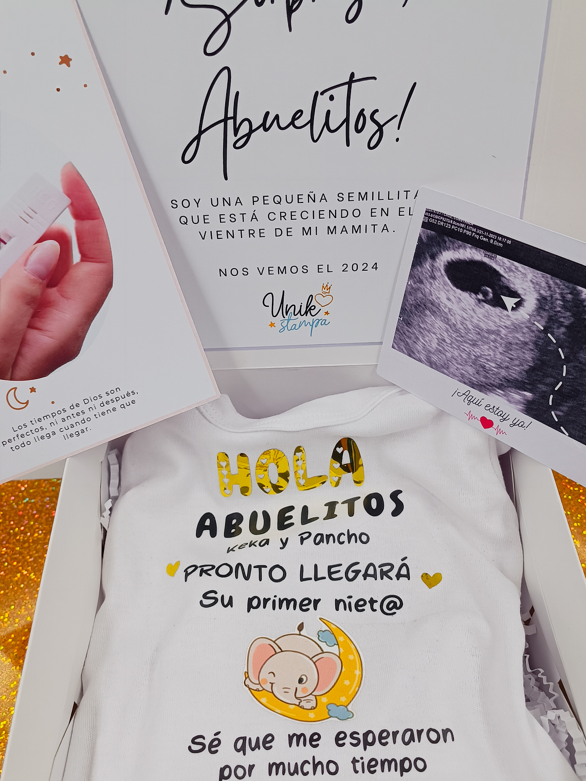 Baby Reveal – Caja de anuncio de embarazo personalizada 4
