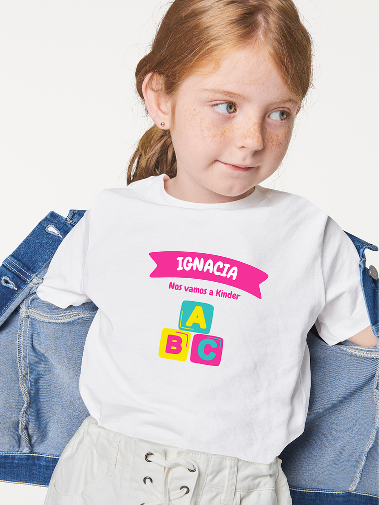 Polera Graduación Jardín o Kinder personalizable 2