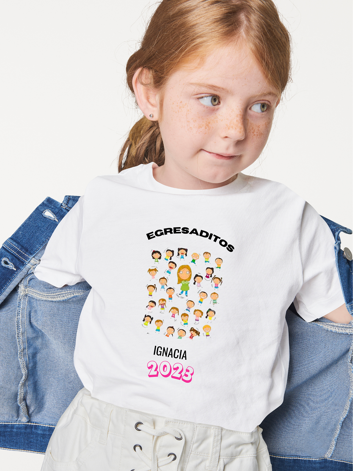 Polera Graduación Jardín o Kinder personalizable 3