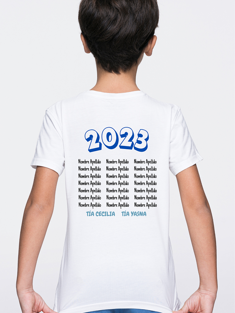 Polera Graduación Jardín o Kinder personalizable 4