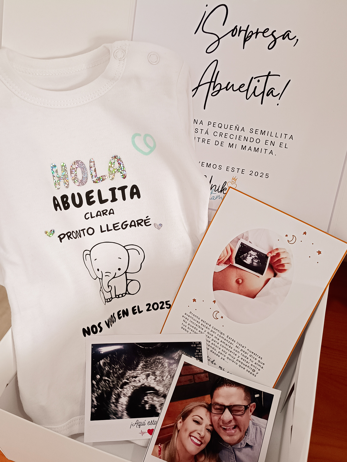 Baby Reveal – Caja de anuncio de embarazo personalizada 2